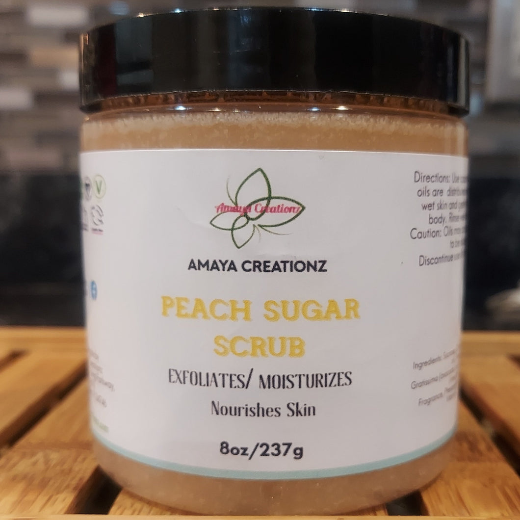 Peach Sugar Scrub (8oz)